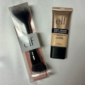 Elf Soft Glam Satin Foundation - Fair Neutral with Brush - NEW IN BOX